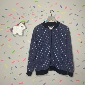 MODCLOTH- blue bomber jacket